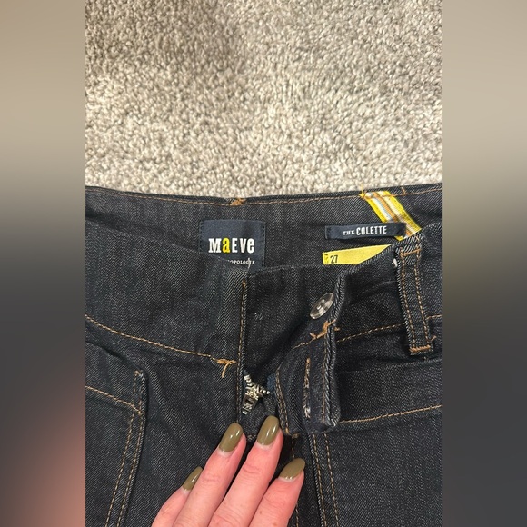 Anthropologie Colette Cropped Wide-Leg Jeans by Maeve - Picture 4 of 5
